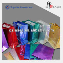 Custom hologram metallized paper bag for shopping